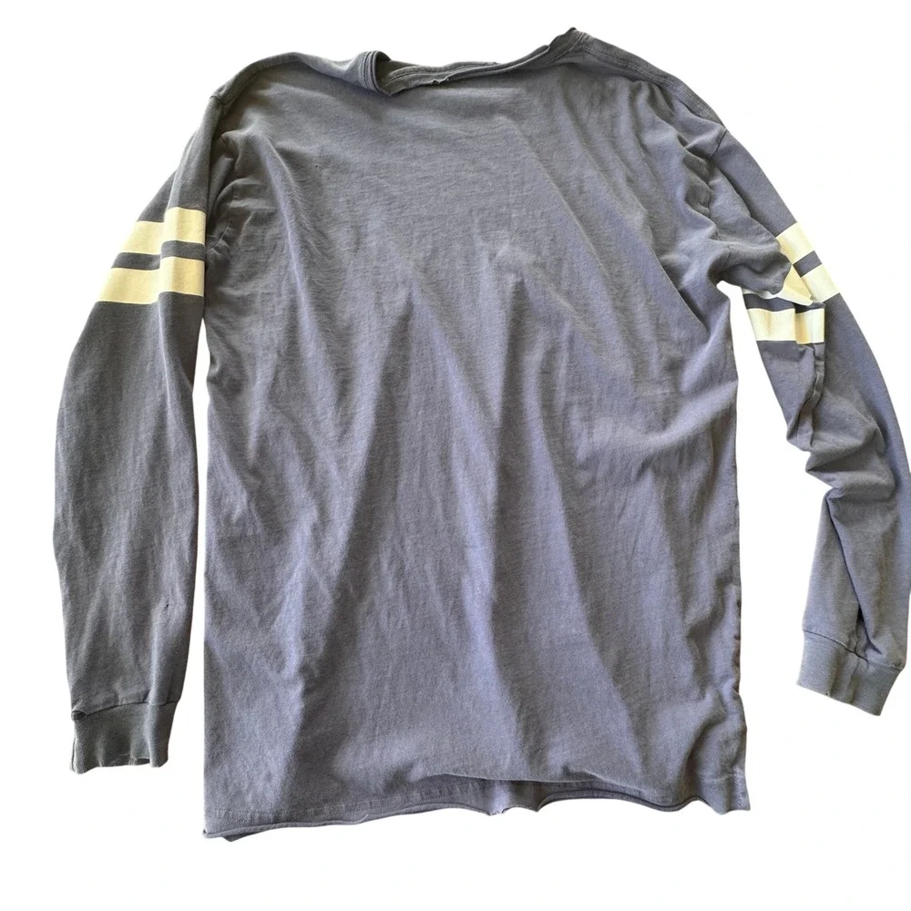 Y2K Victoria Secret PINK Long Sleeve TShirt Womens S Distressed Purple Lounge - Picture 12 of 13